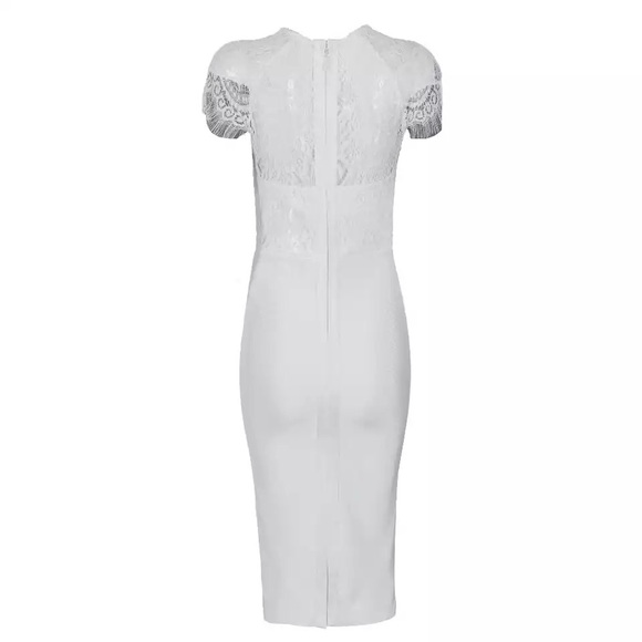 Sexy lace cap sleeve dress - Picture 2 of 5